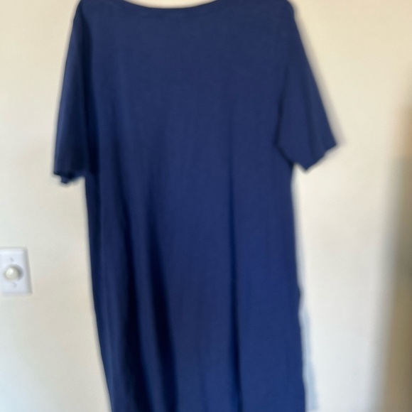 FRESH PRODUCE XXL South Beach BLUE LORNA Jersey POCKETS Swing Dress - Picture 2 of 10